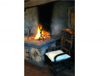 Kitchen fireplace detail