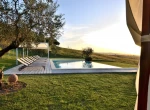 Semifonte Luxury Tuscan Farmhouse Pool sunset light