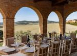 Villa Buonconvento, Siena Loggia with dining table 2
