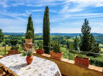 Tuscany Chianti charming panoramic portion of a farmhouse